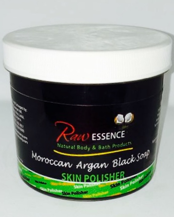 Raw Essence Moroccan Argan Black Soap